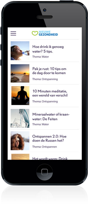 Nieuwe Gezondheid app (iPhone / Android)